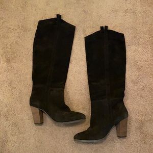 Dolce Vita Black Suede Knee High Boots